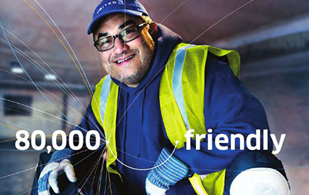 80,000 Friendly Magazine Advertisement